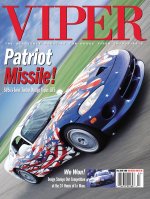 Fall 1999 VIPER Magazine Cover Poster - Patriot Missle: SVSi's Twin-Turbo Dodge Viper GTS